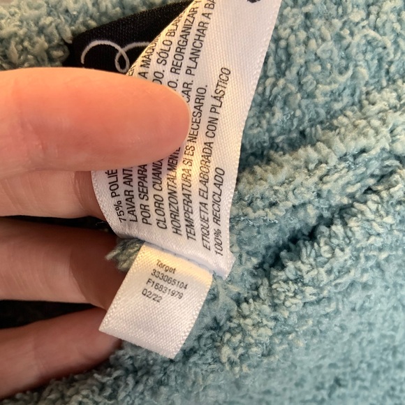 Art Class Target Teal Blue Sherpa Fleece Fit and Flare Mid Rise Lounge Pants - Picture 8 of 8